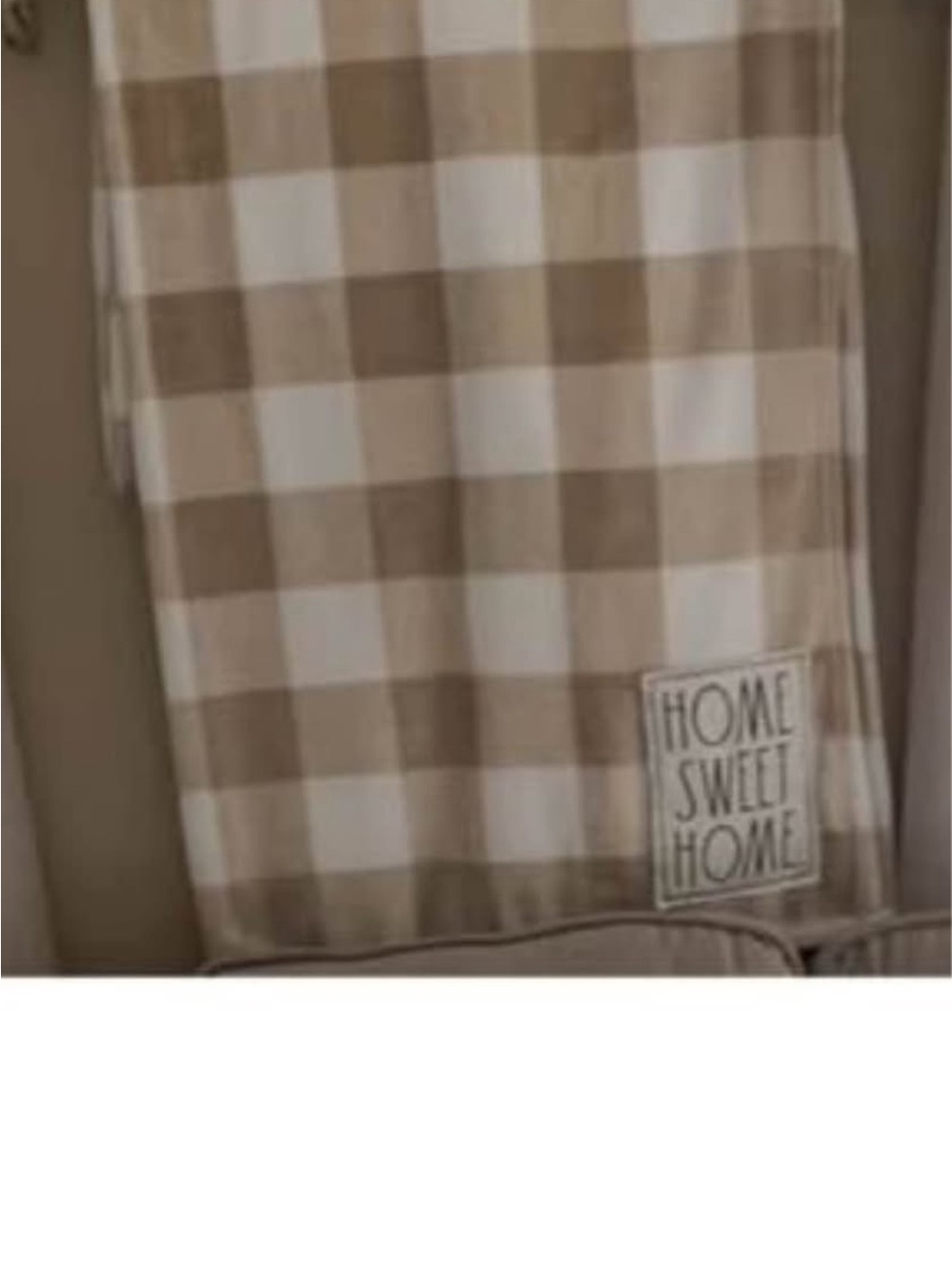 Buff Check 'Home Sweet Home' Throw Blanket